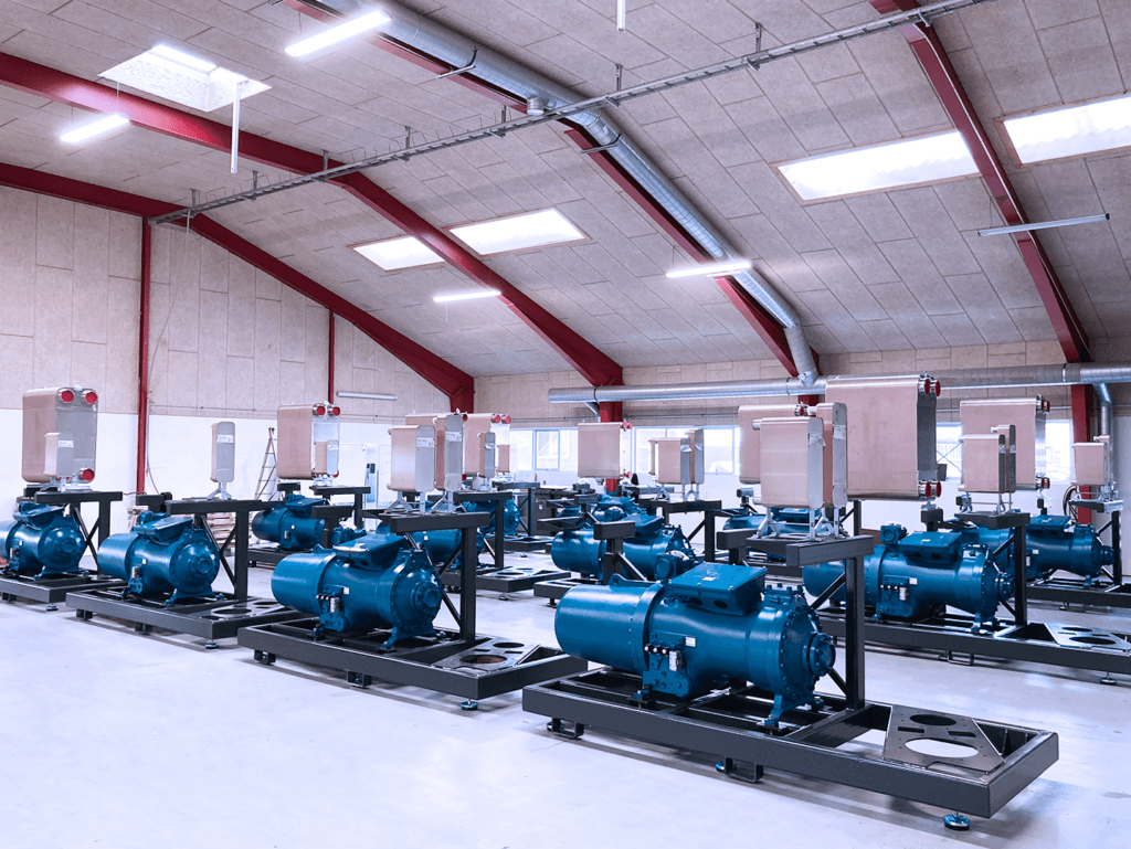 The most sustainable furniture production factory in the world can be found near Oslo, Norway. It uses heat pumps from Swedish company ENRAD with Frascold compressors for maximum energy savings and high performance.