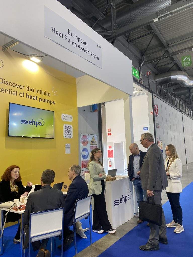 The EHPA booth at Mostra Convegno Expocomfort 2024