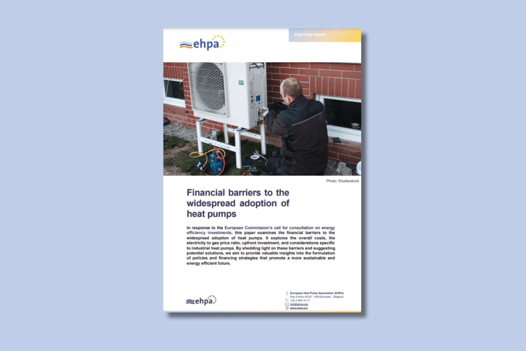 Financial barriers to the widespread adoption of heat pumps_Final version_April 2024_cover image