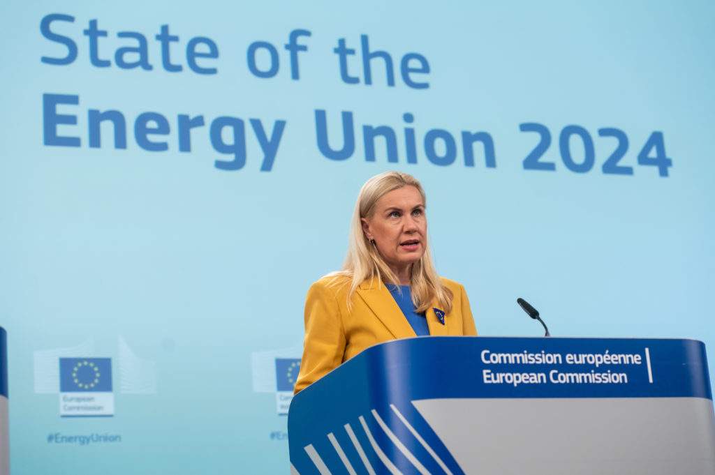 Press conference by Kadri Simson on the State of the Energy Union report. Photo: European Union 2024